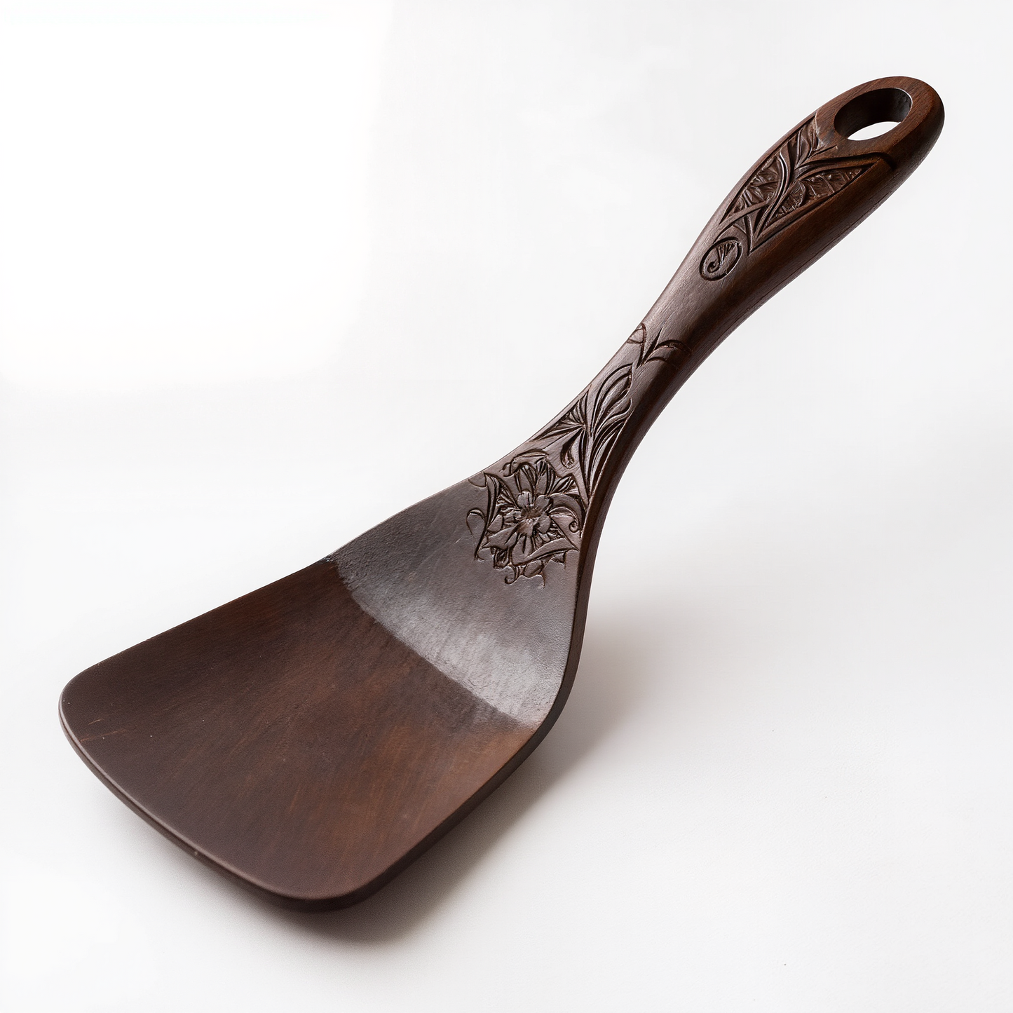 Hand-Carved Wooden Spatula