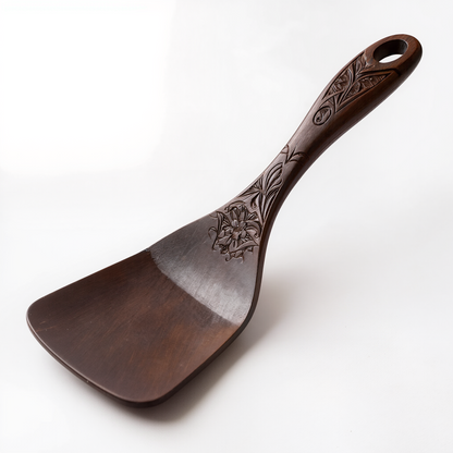 Hand-Carved Wooden Spatula