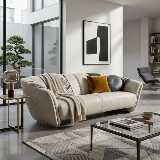 Contemporary Artistic Upholstered Sofa