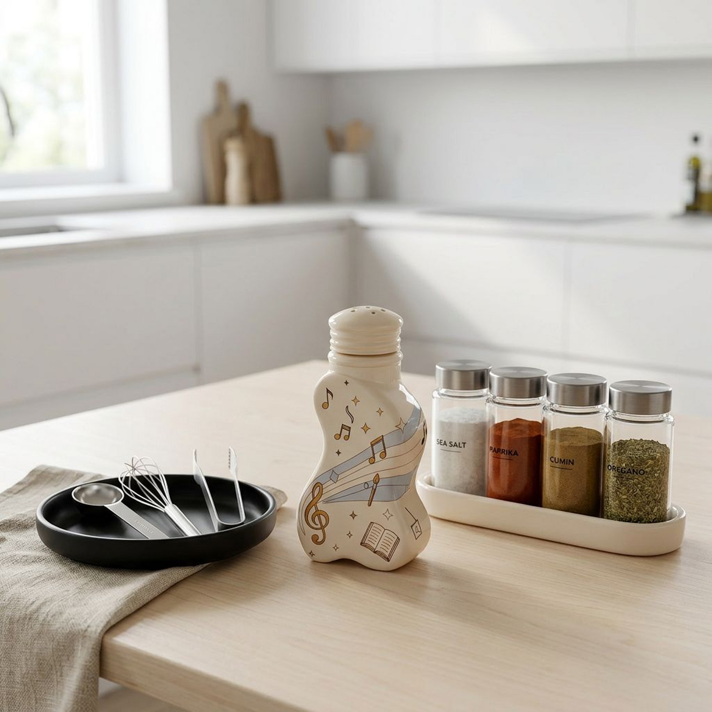 Musical Notes Ceramic Spice Shaker