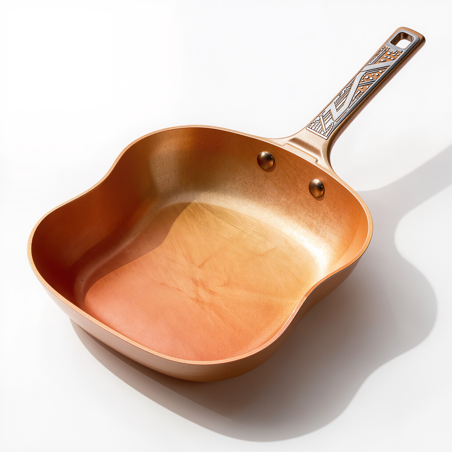 Artistic Copper Non-Stick Frying Pan